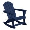 Outdoor Patio Rocking Adirondack Chair – Navy Blue